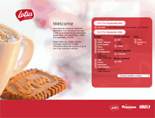 Tablet Screenshot of lotusbakeries.com